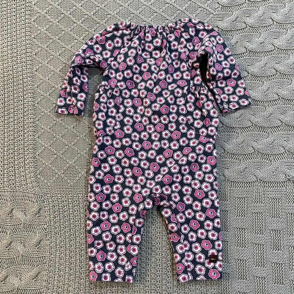 Tea Collection Floral Romper ~ 0/3M